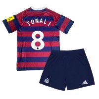 Camiseta Newcastle United Sandro Tonali #8 Segunda Equipación Replica 2024-25 para niños mangas cortas (+ Pantalones cortos)